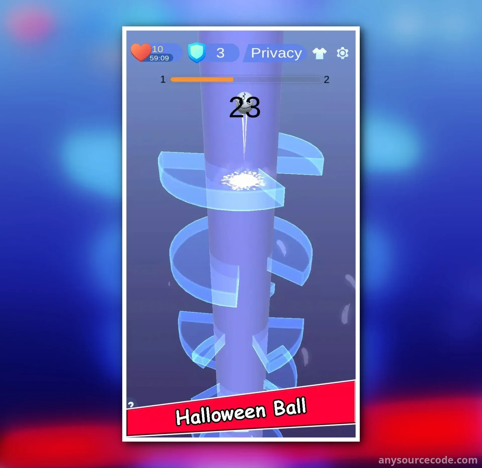 螺旋万圣节：球跳跃