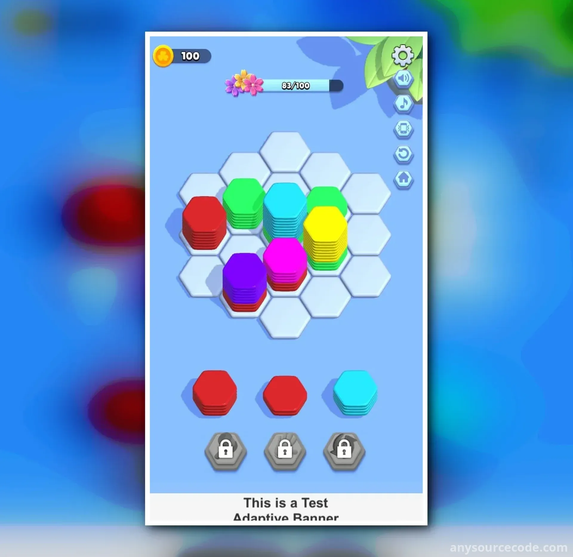 3D六边形排序 | 益智游戏