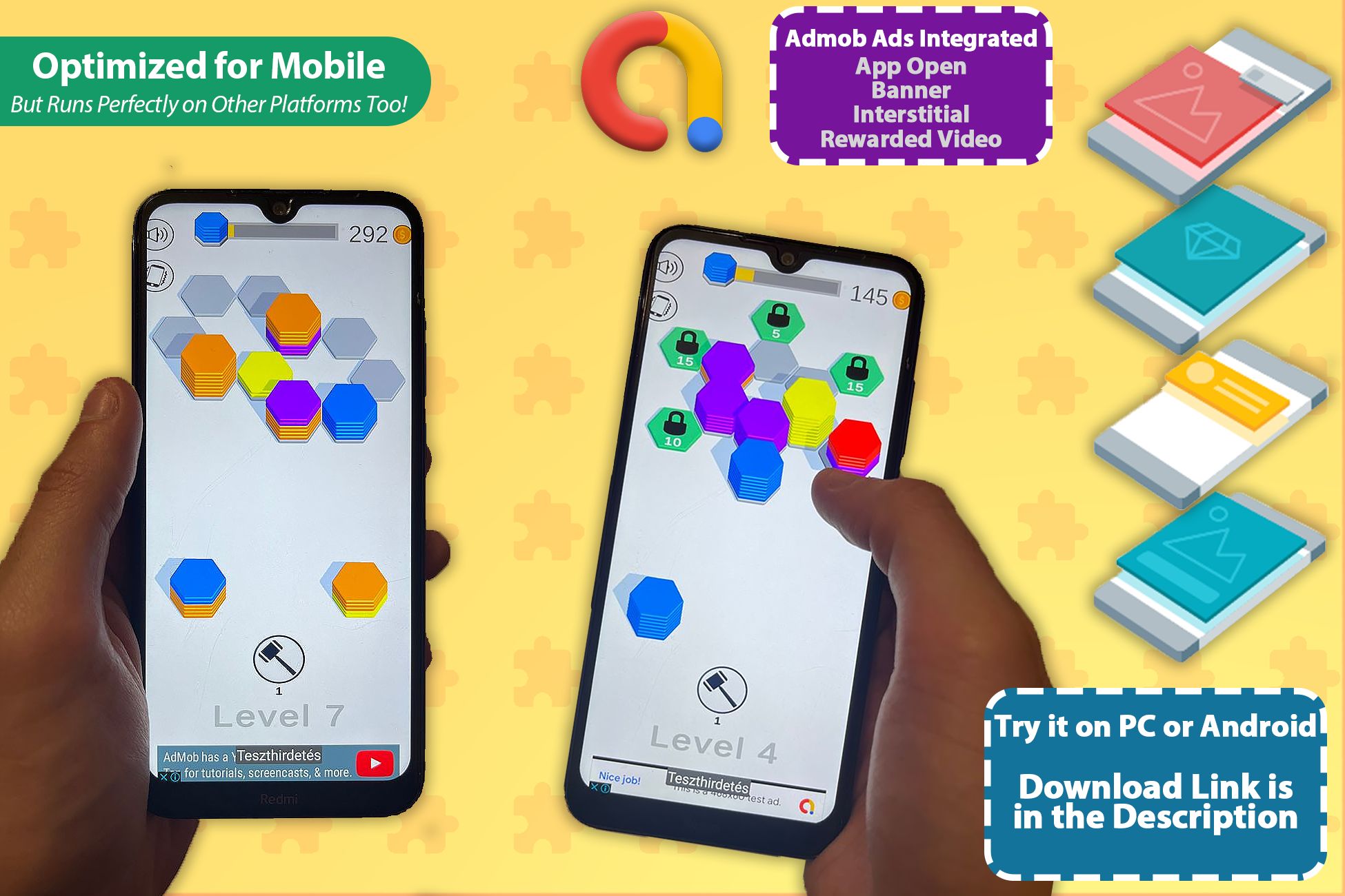 六边形排序超休闲益智游戏