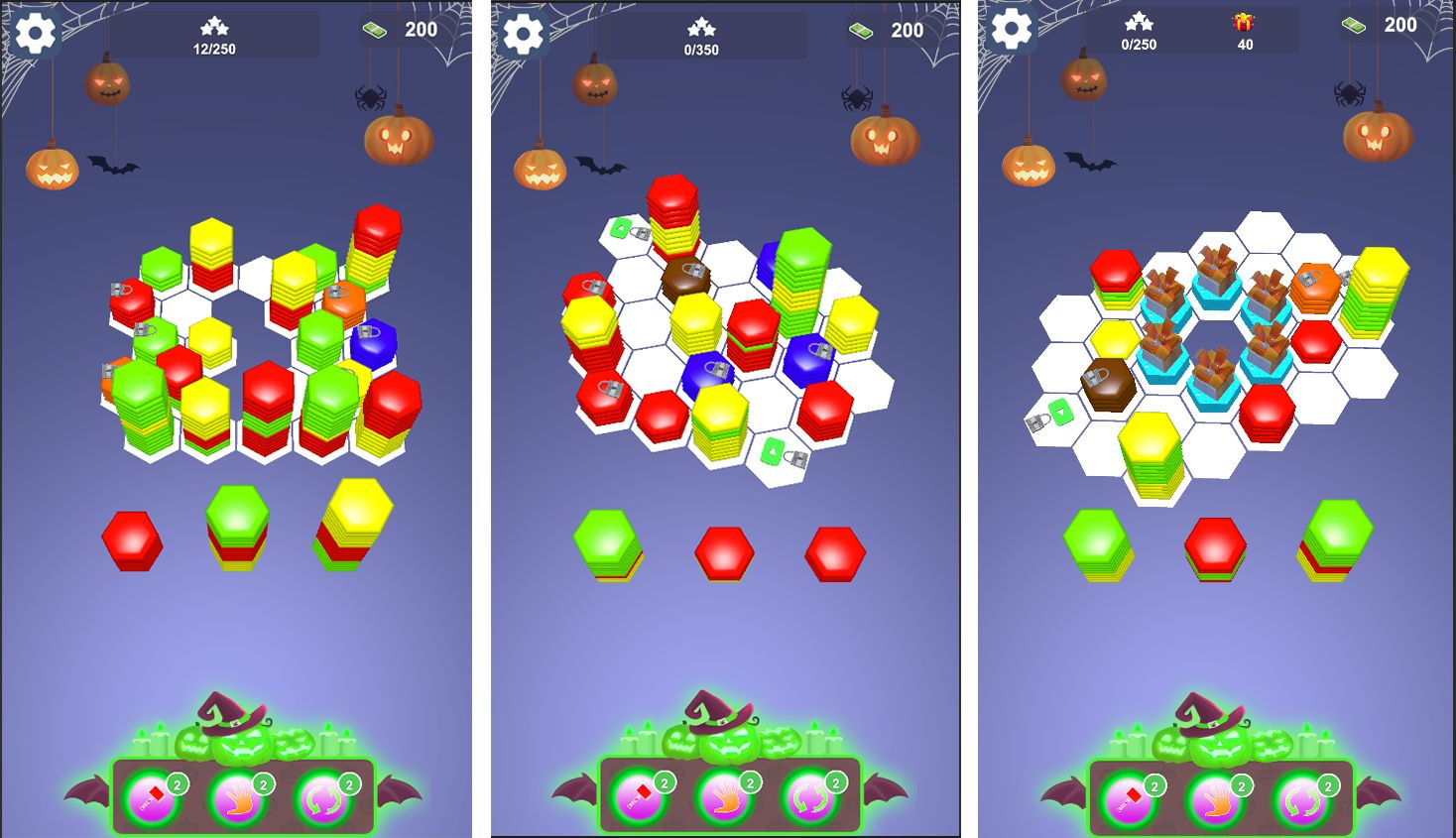 3D六边形排序谜题