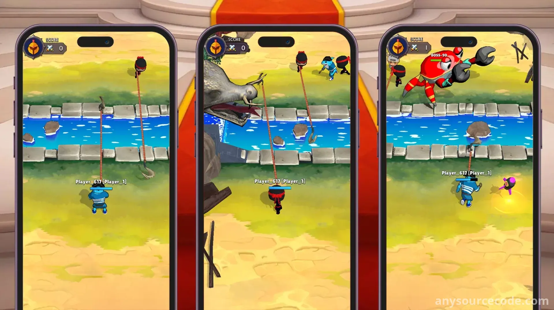 钩索大战 - 在线多人游戏