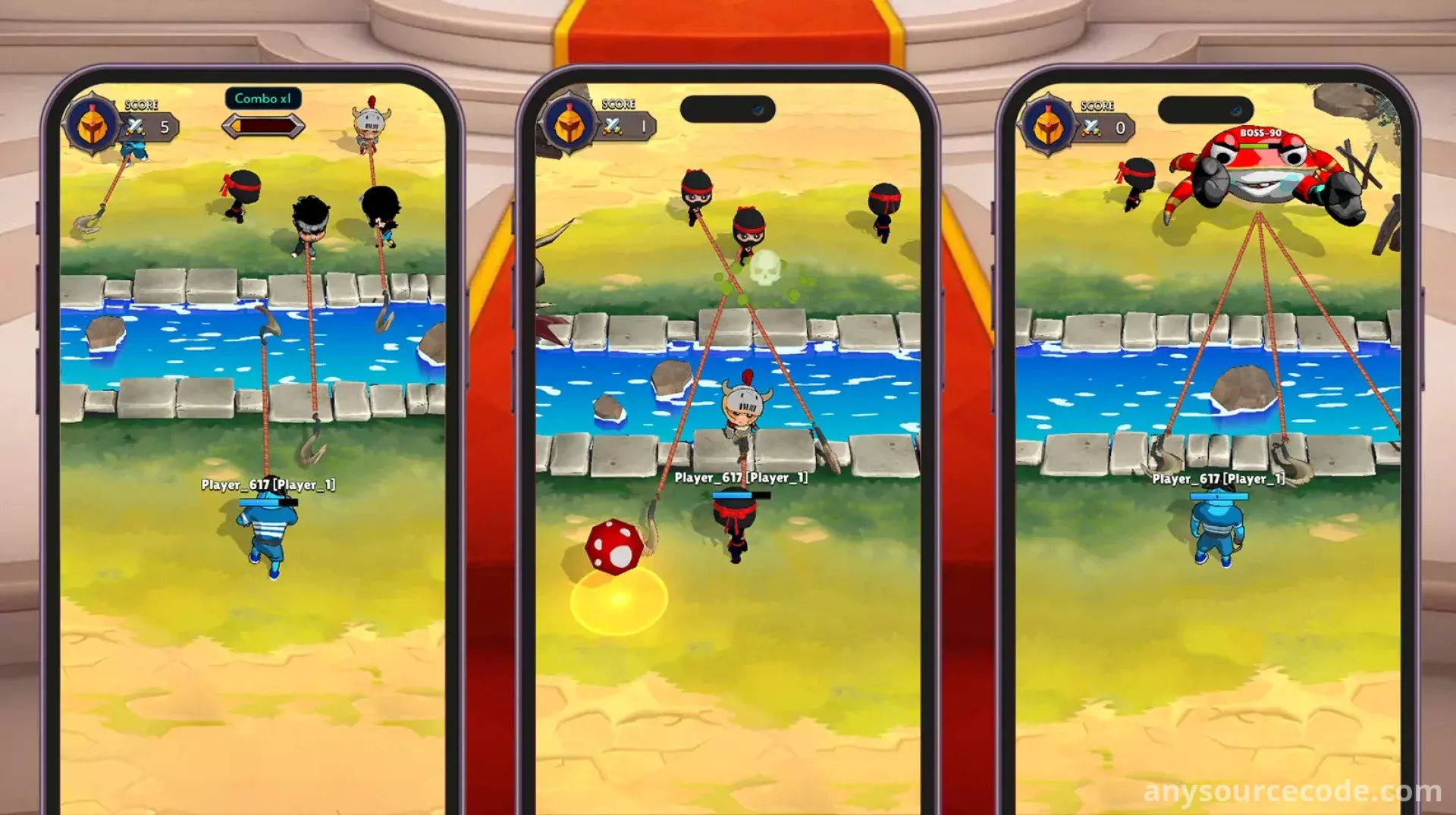 钩索大战 - 在线多人游戏