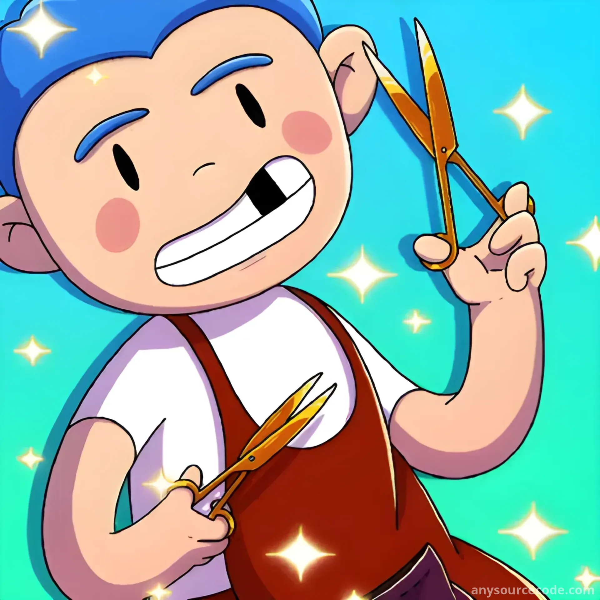 闲置理发店（可优化为：挂机理发店 ）