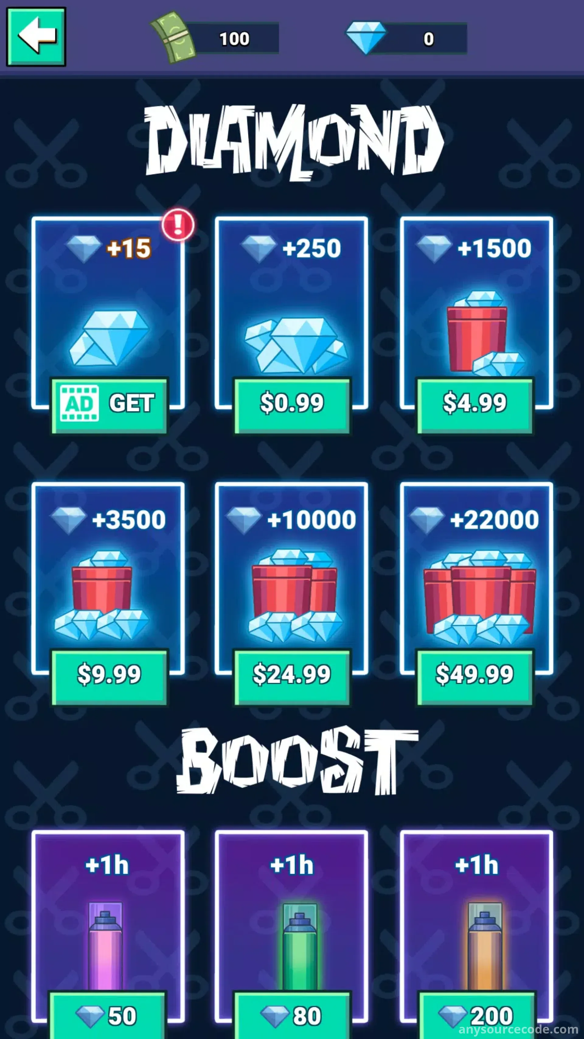 闲置理发店（可优化为：挂机理发店 ）