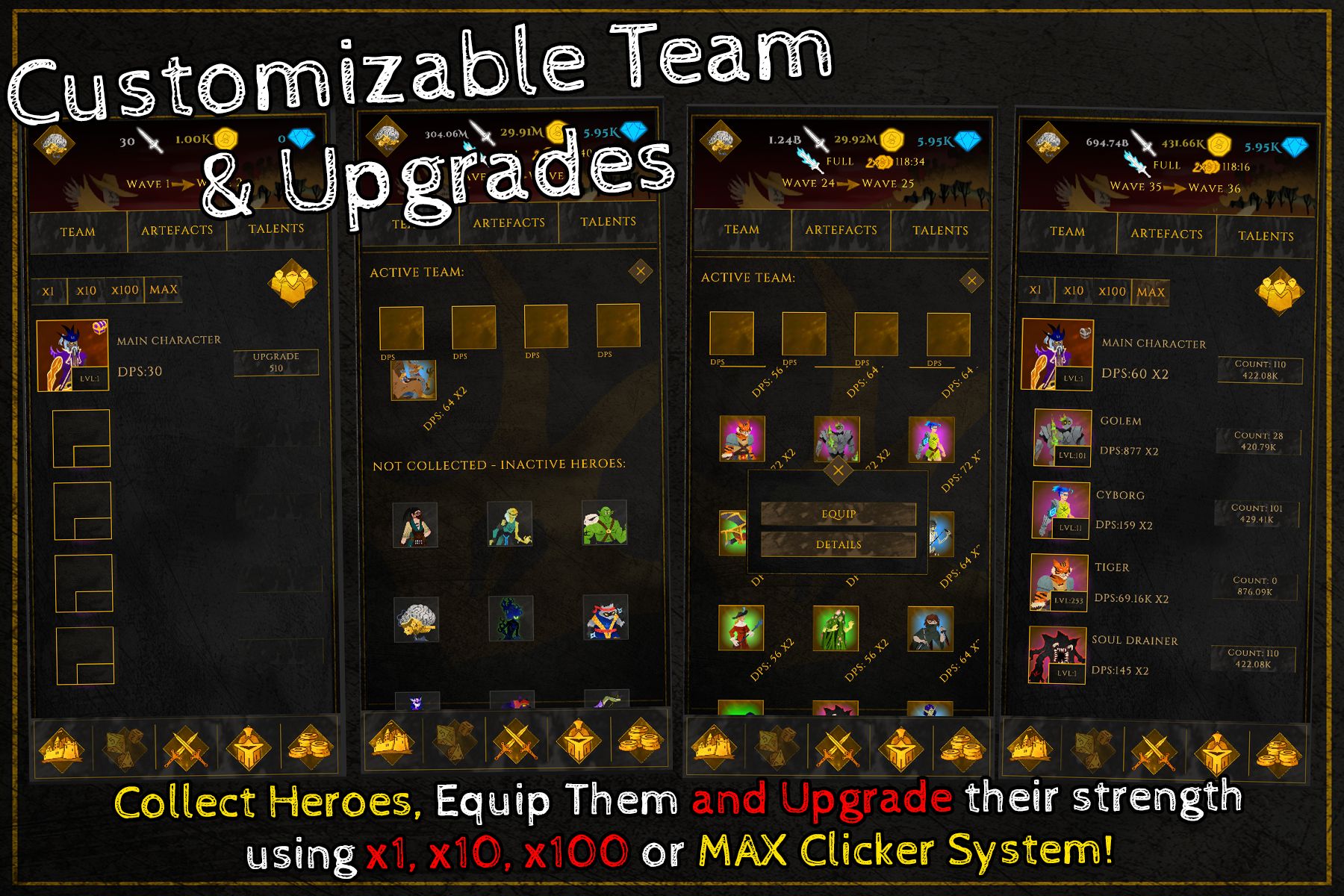 闲置角色扮演点击游戏完整版