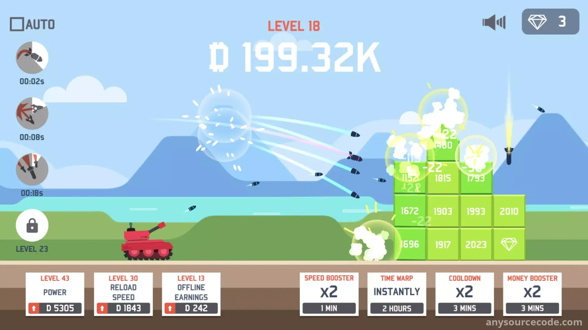 闲置坦克对战方块