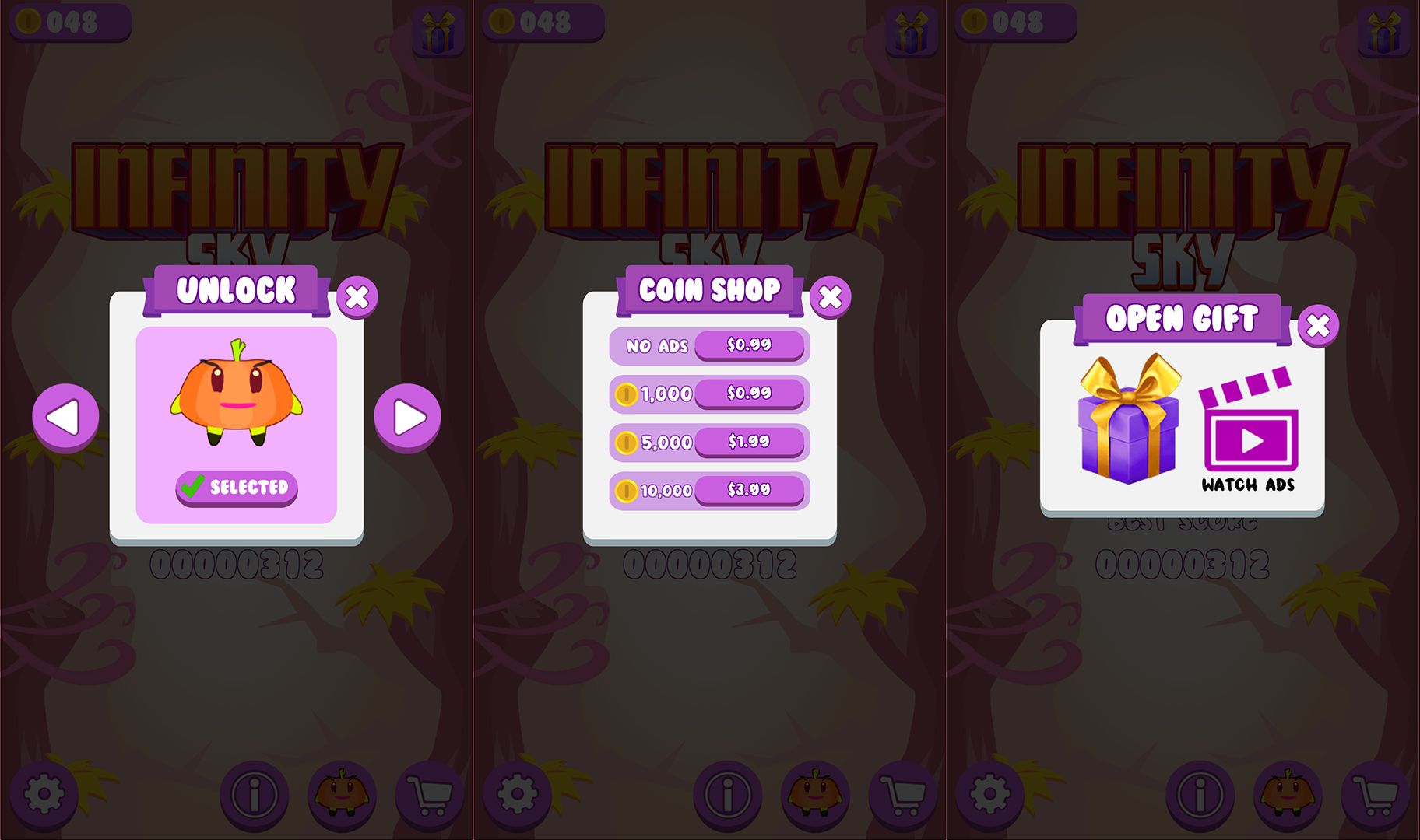 无限天空完整游戏模板