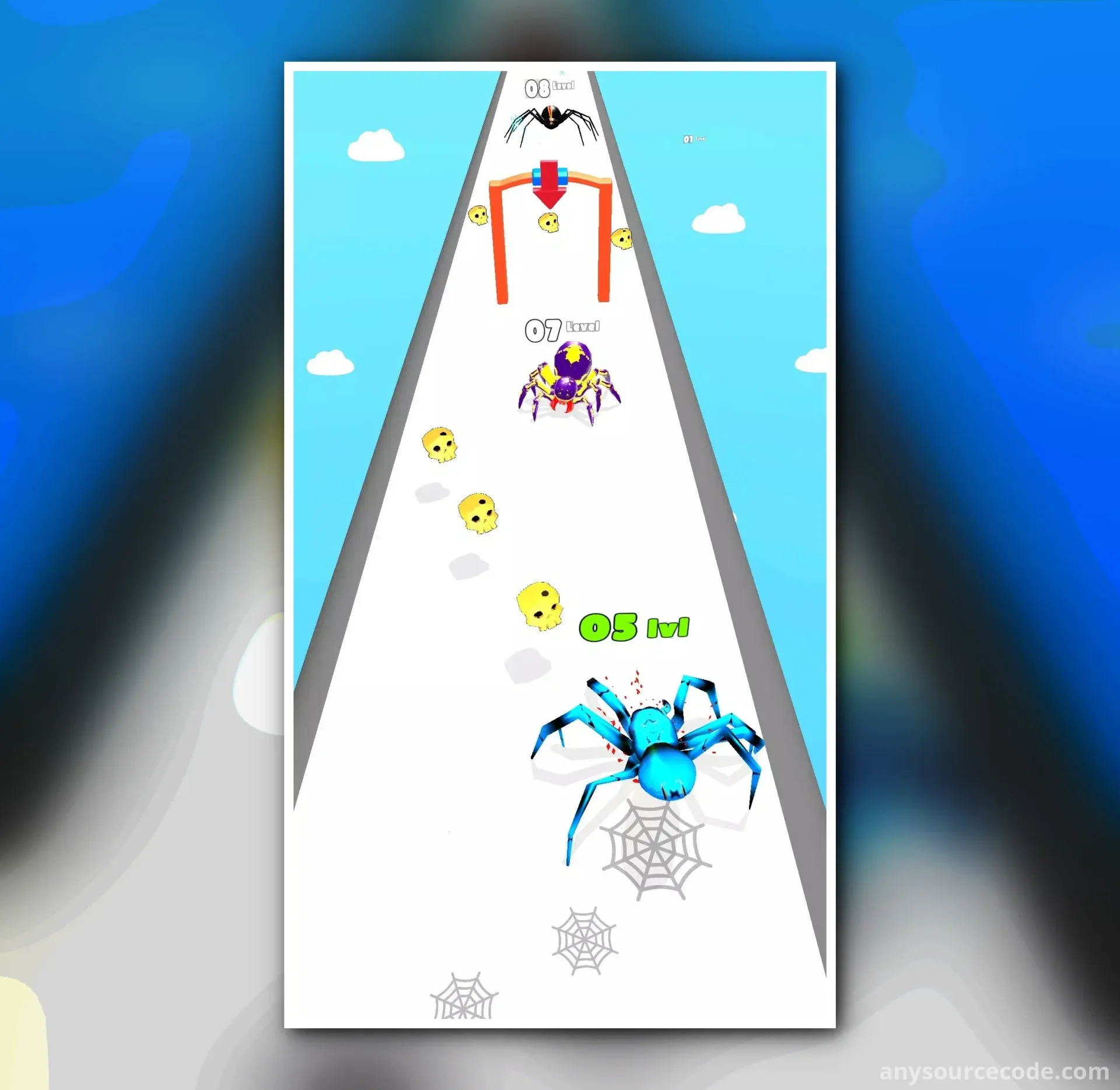 昆虫奔跑 - 蜘蛛进化