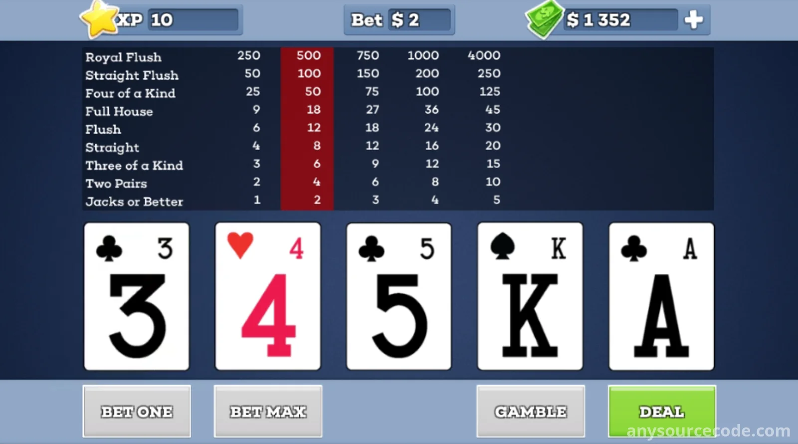 杰克或更好 | 视频扑克