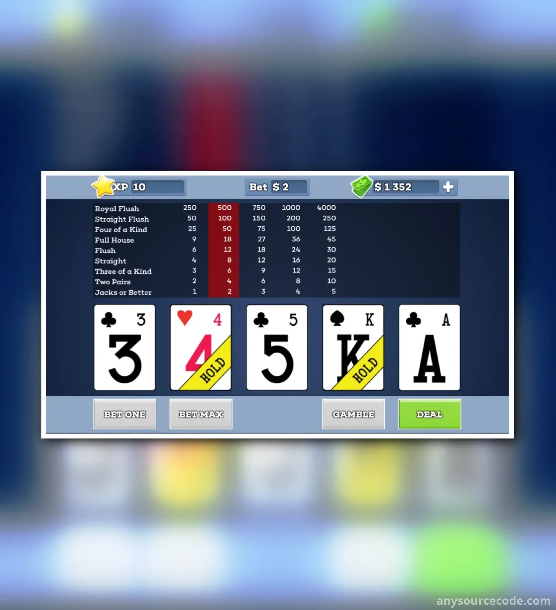 杰克或更好 | 视频扑克