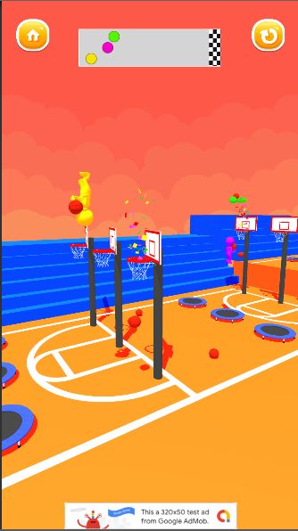 3D篮球扣篮跳跃游戏