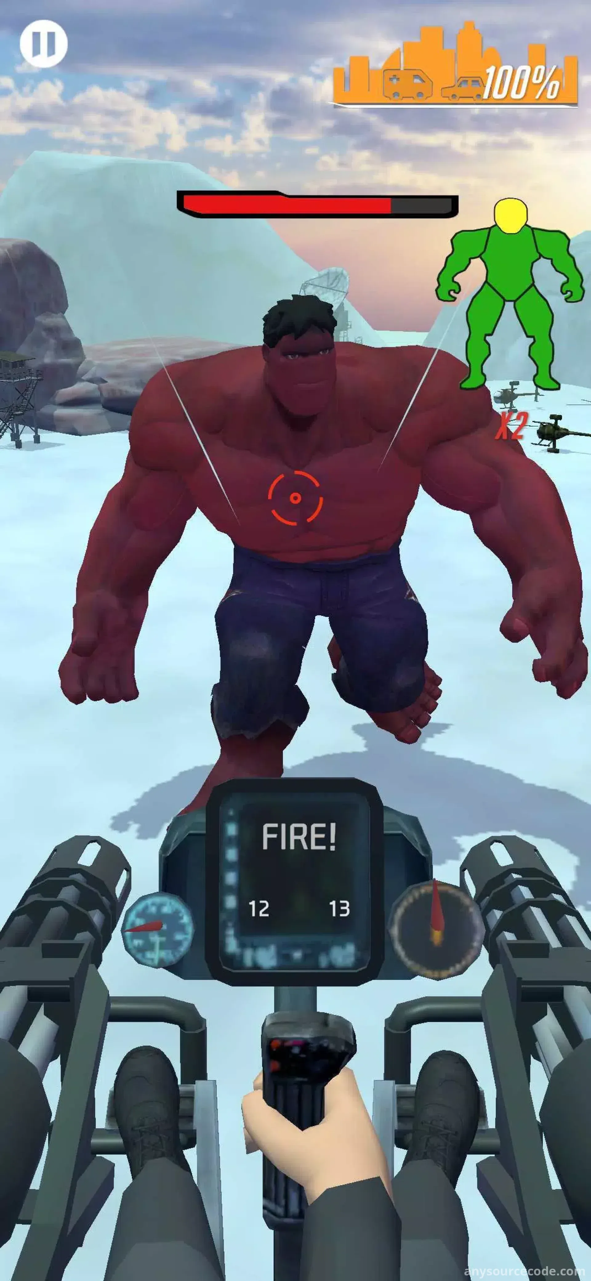 3D怪兽攻击：射击怪兽