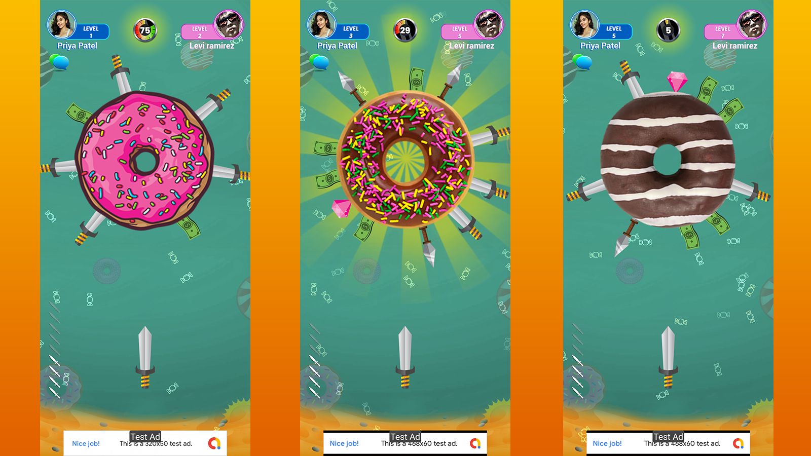 在线多人飞刀命中游戏