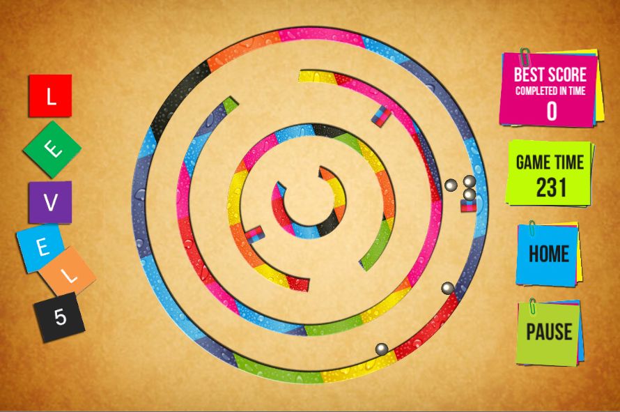 迷宫弹珠儿童游戏Unity模板