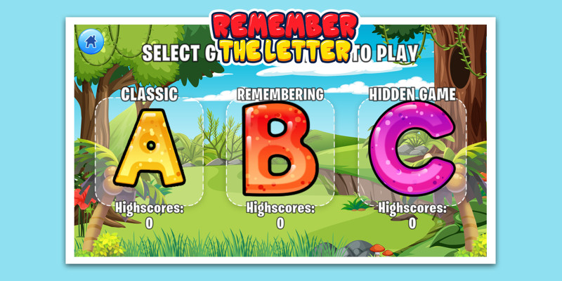 儿童字母形状游戏