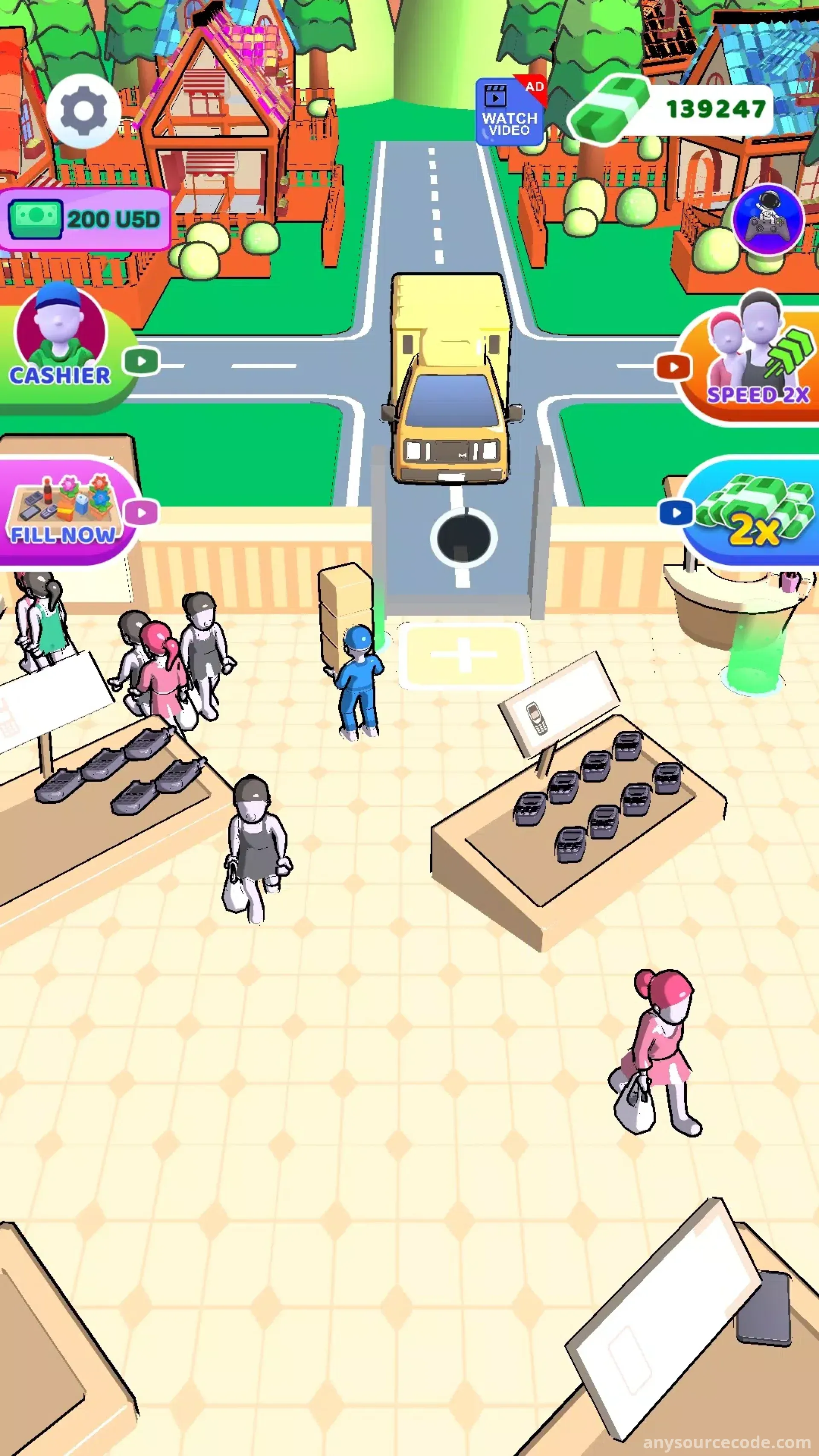 市场经理：闲置商店