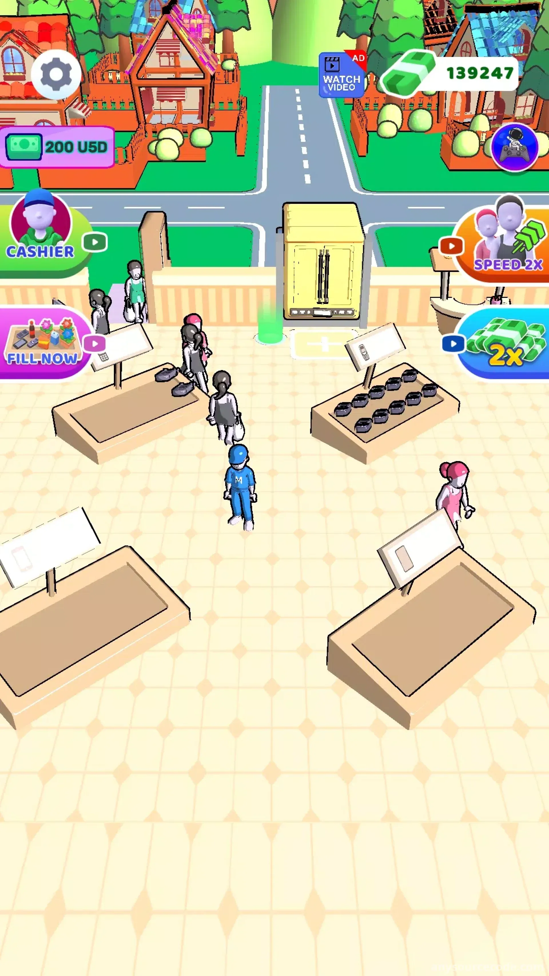 市场经理：闲置商店