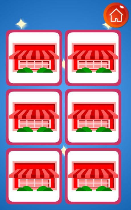 儿童野生动物配对记忆游戏