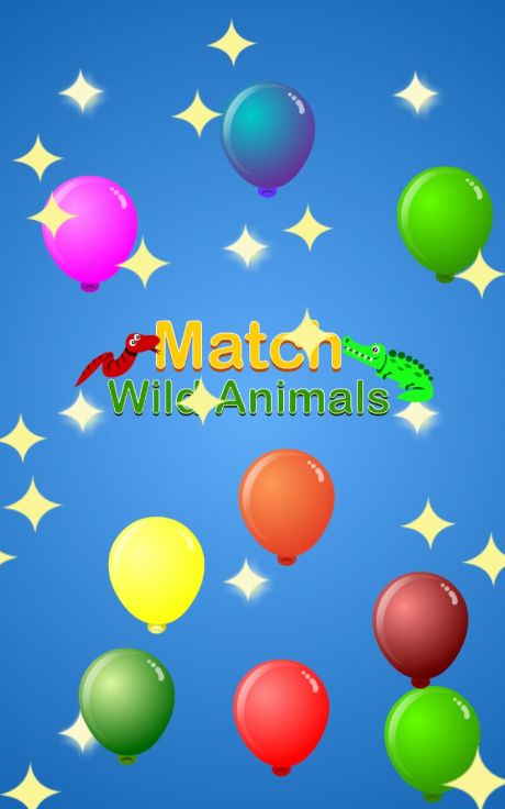 儿童野生动物配对记忆游戏