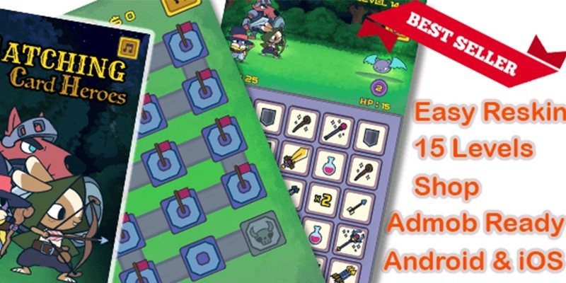 配对卡片英雄解谜游戏