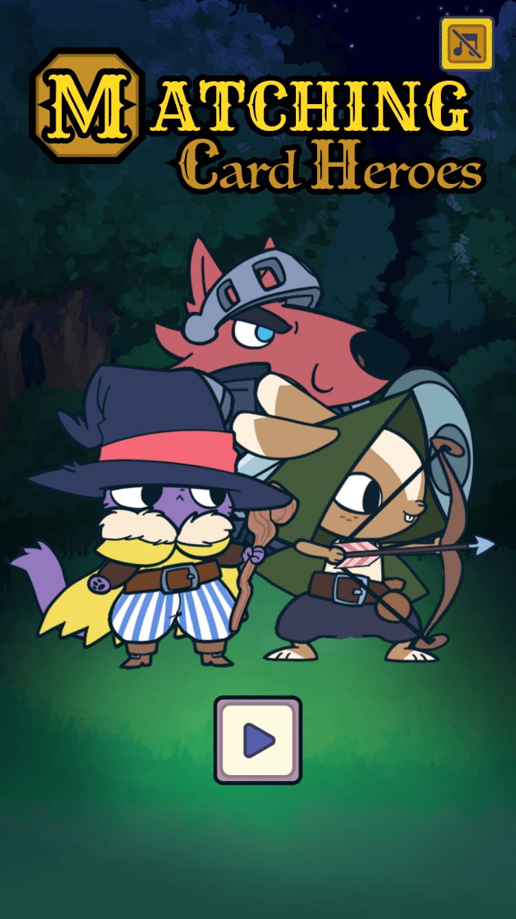 配对卡片英雄解谜游戏