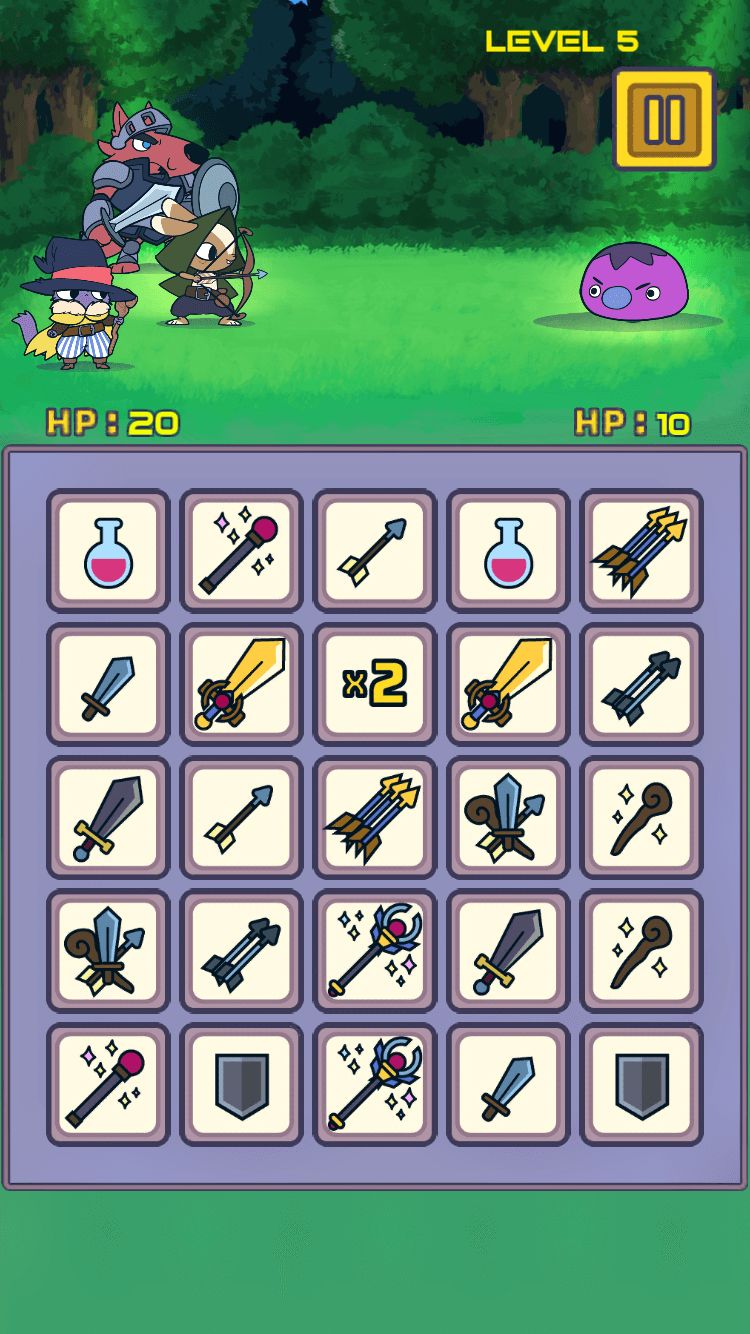 配对卡片英雄解谜游戏