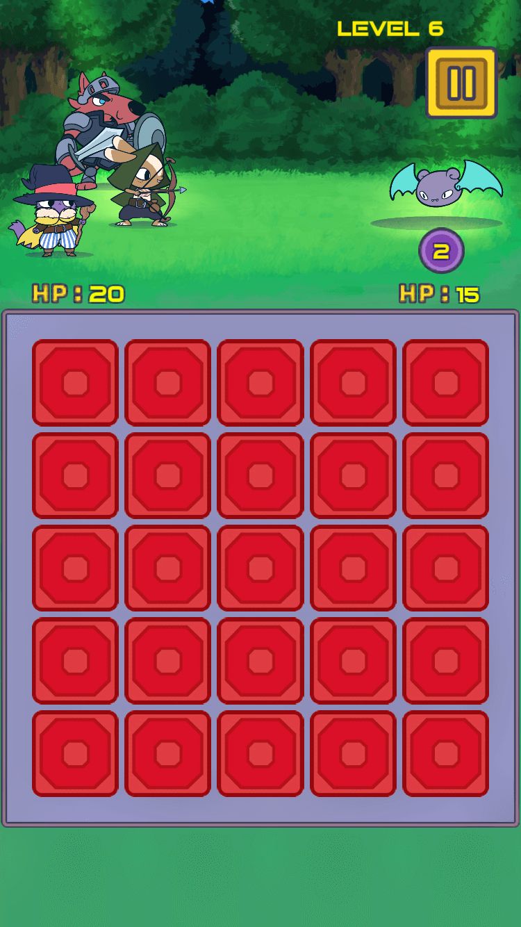 配对卡片英雄解谜游戏