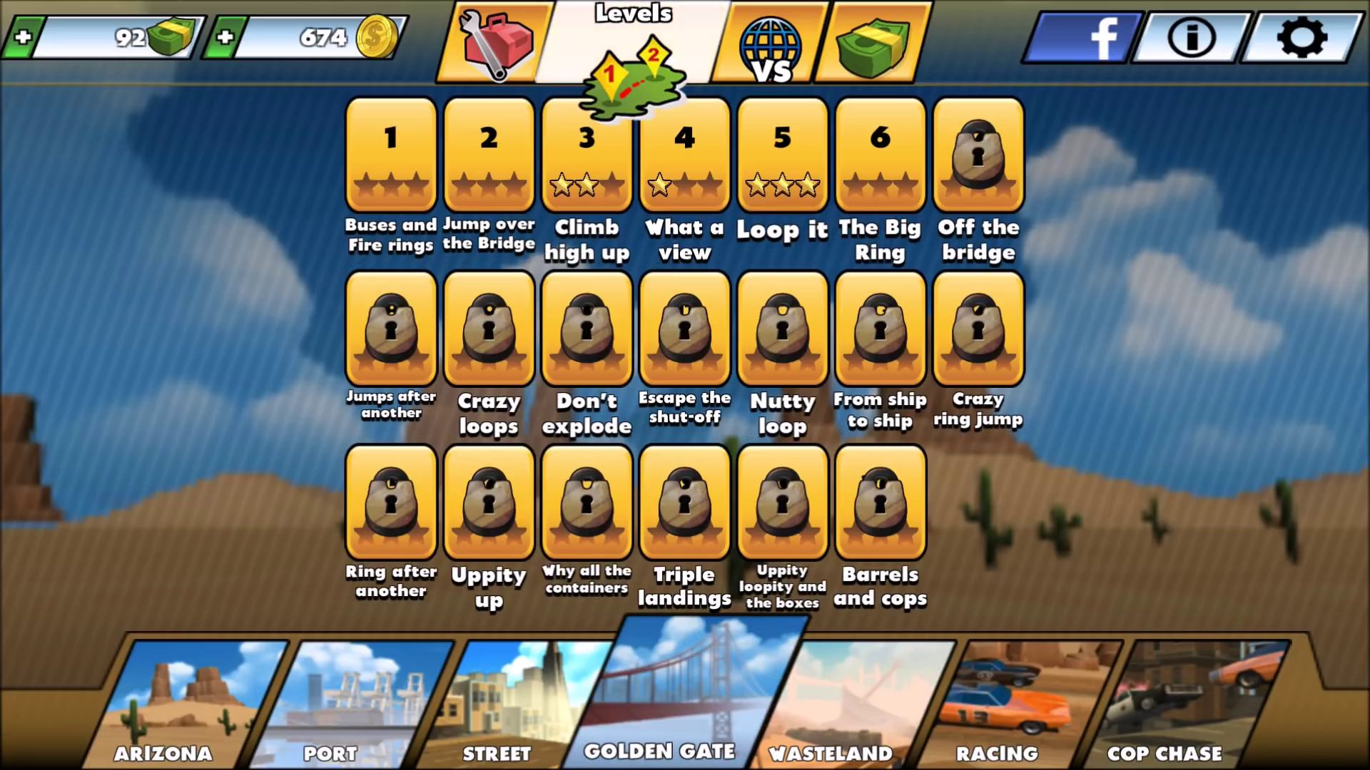 巨型坡道赛车通关