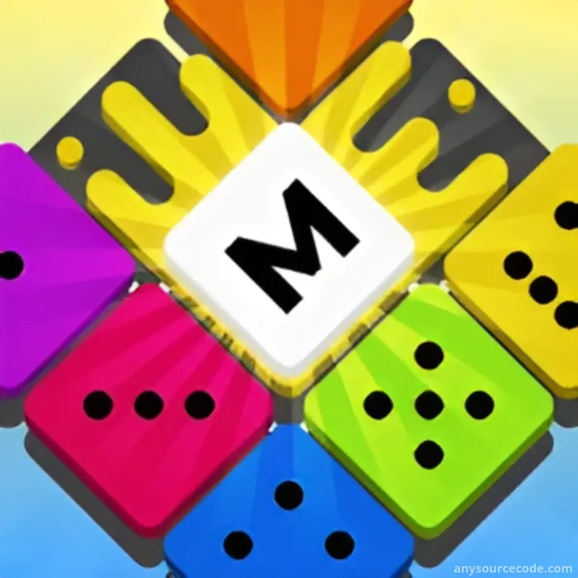 合并方块六边形