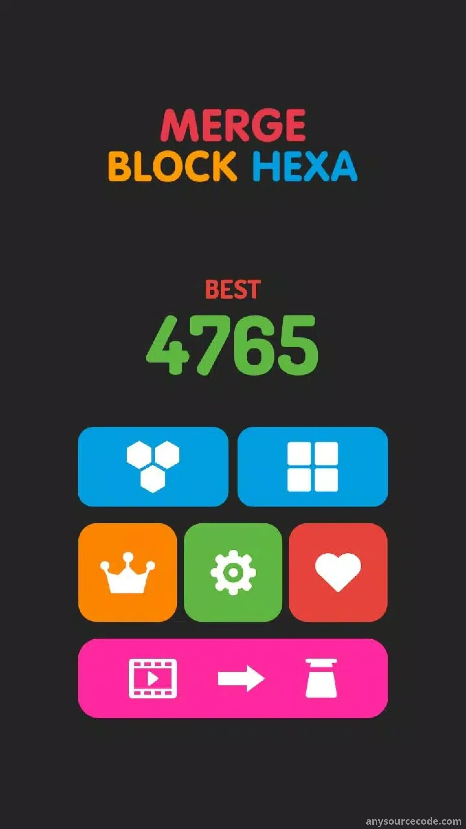 合并方块六边形