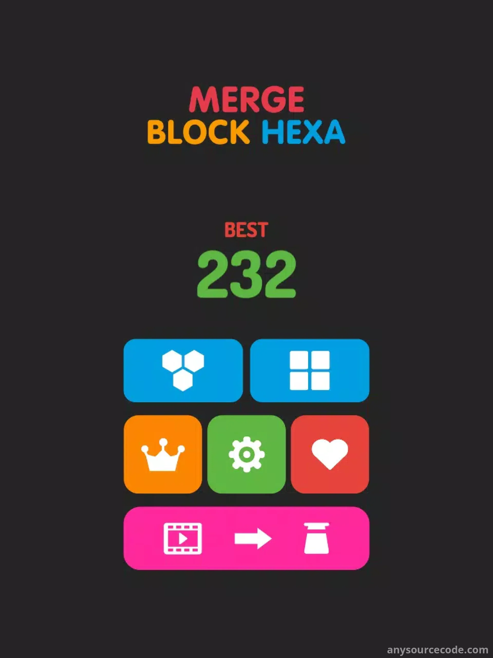 合并方块六边形