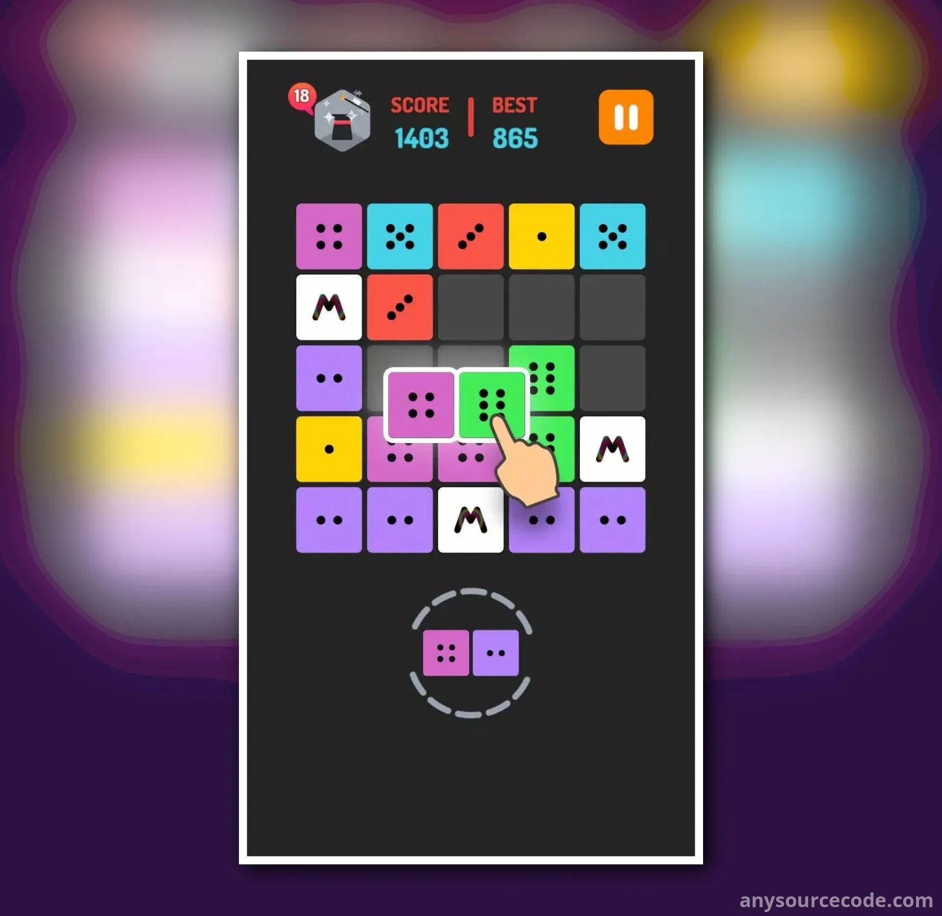 合并方块六边形