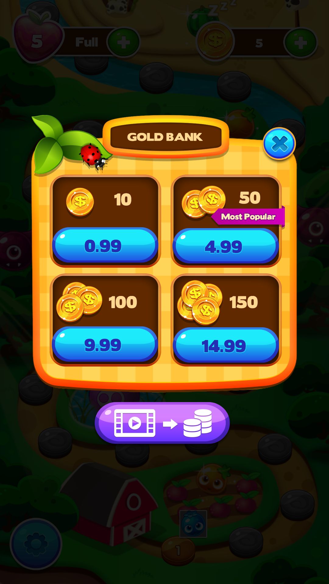 Merge Fruits Game Template