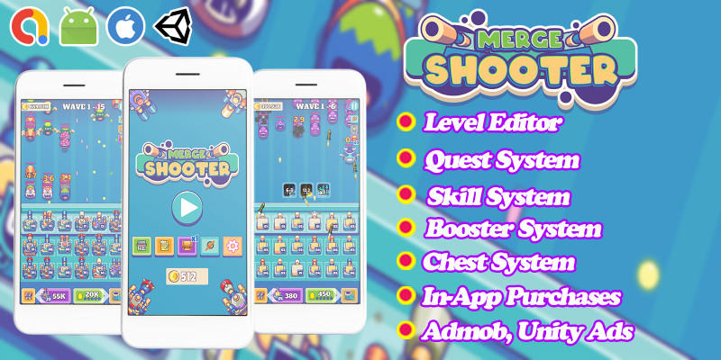 合并射击完整游戏模板