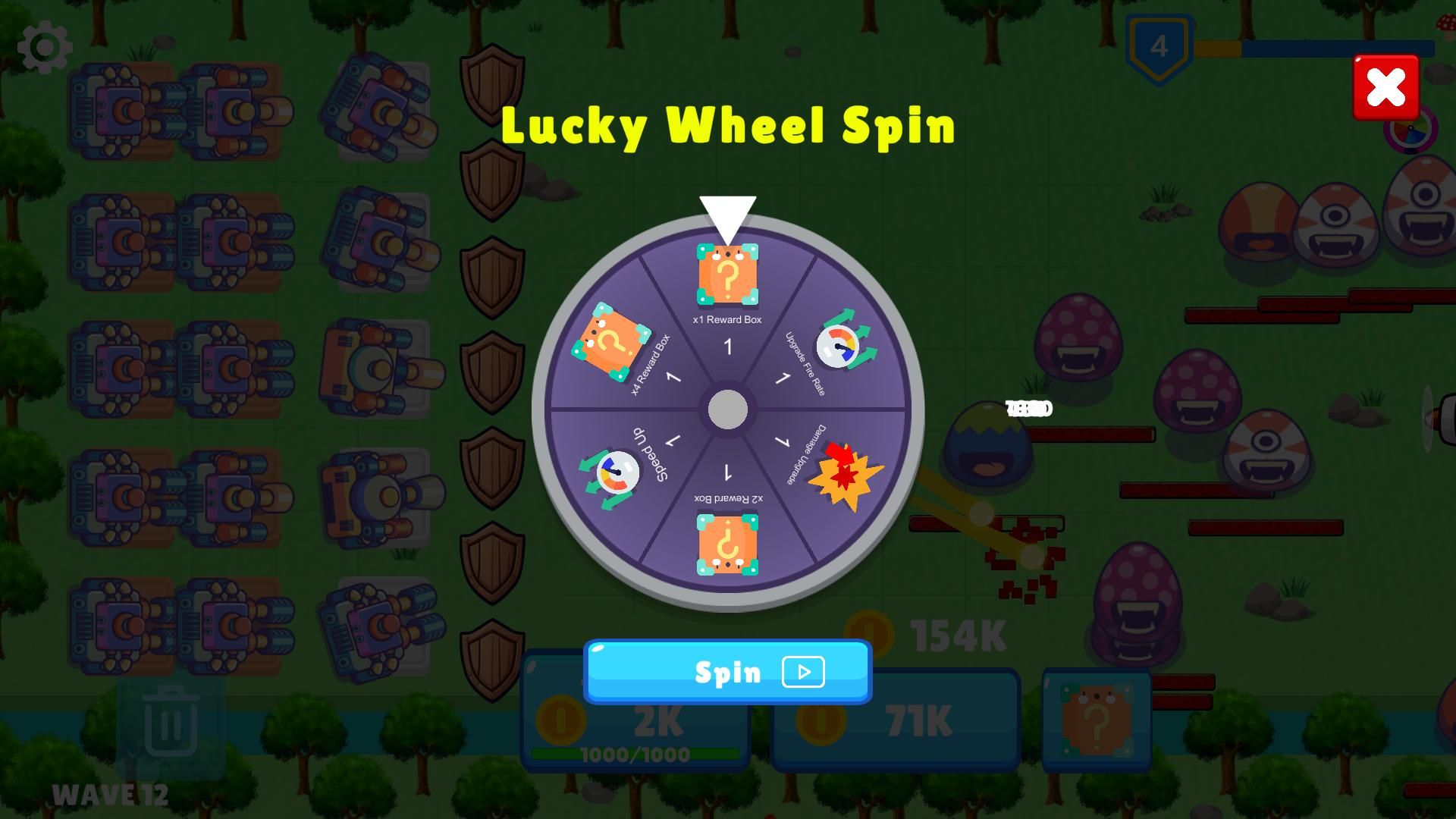 合并炮塔怪物防御