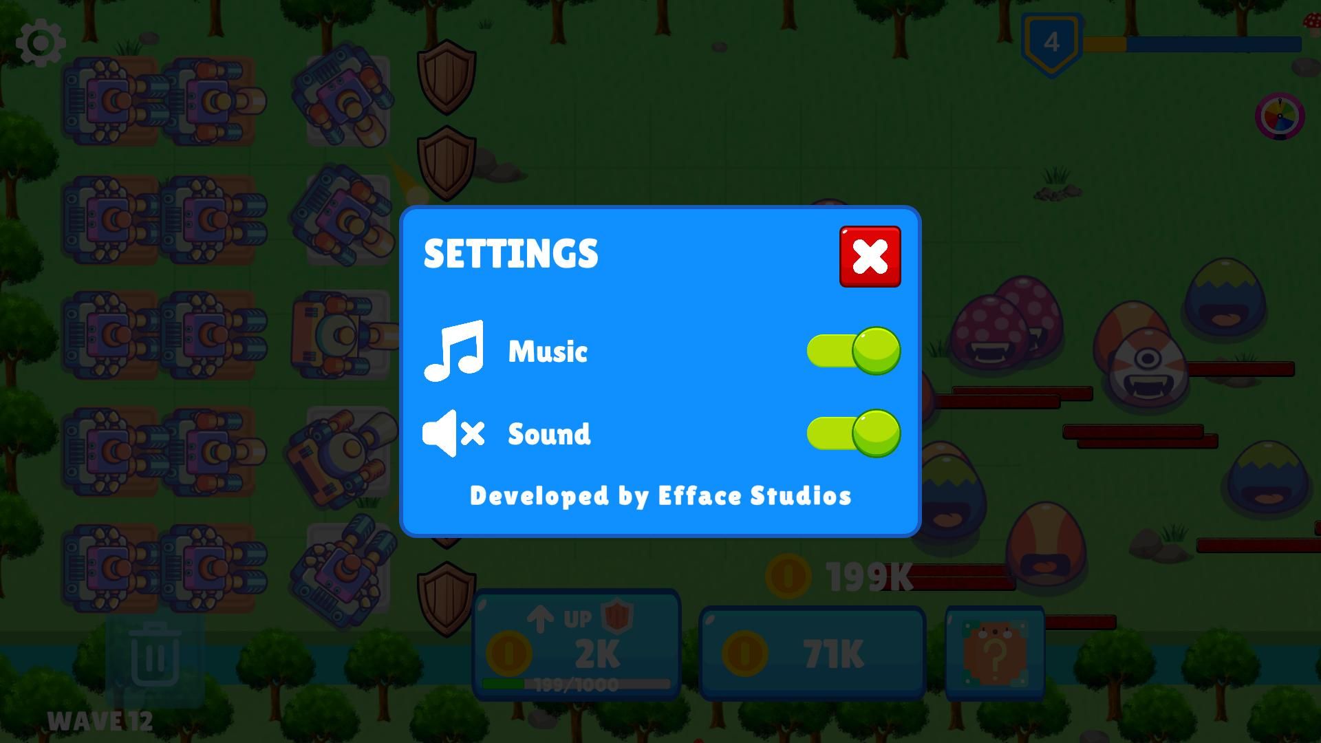 合并炮塔怪物防御