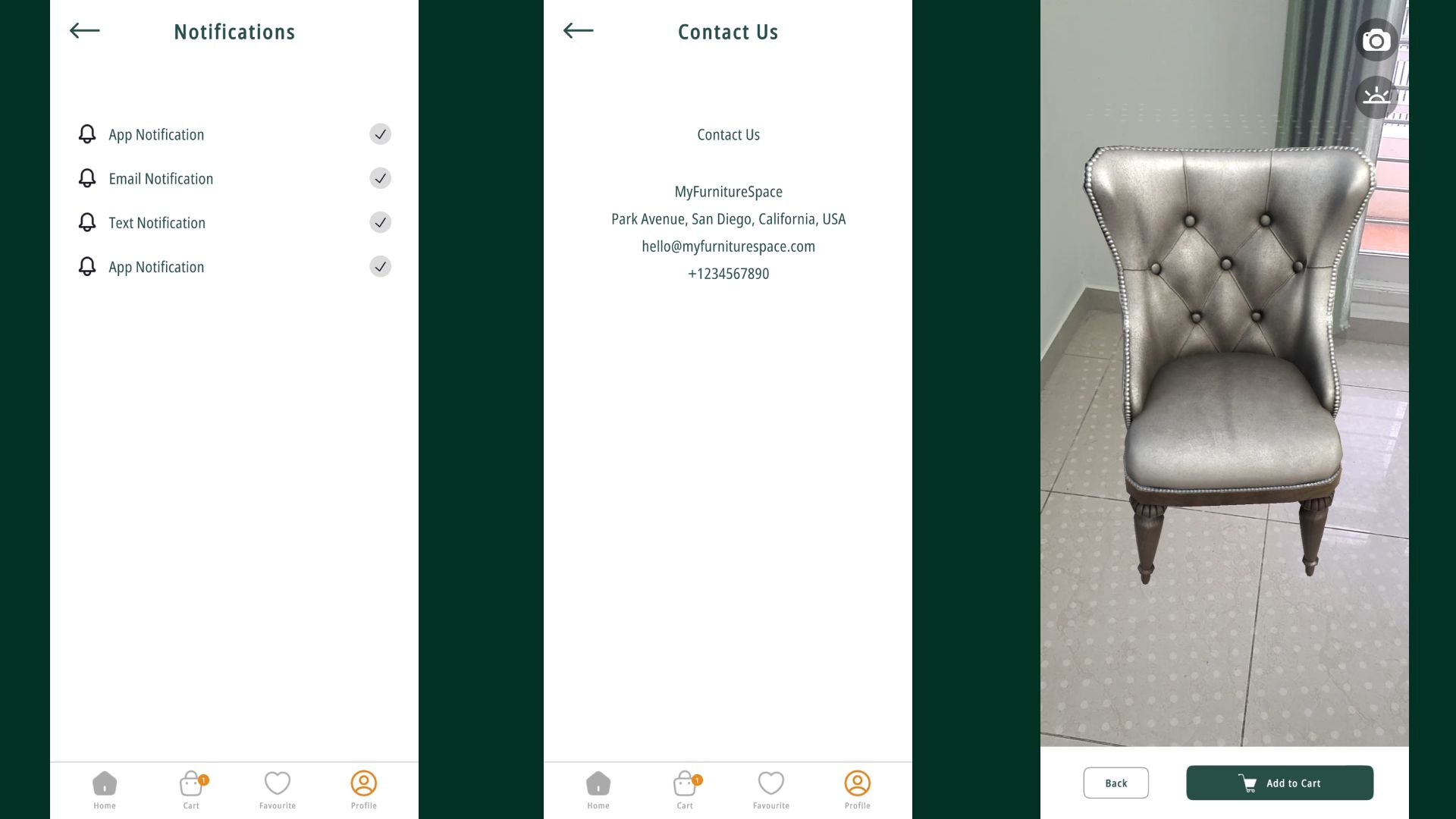 现代AR家具购物Unity模板