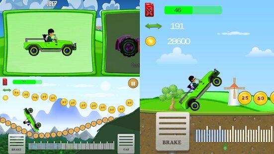 怪物汽车爬坡游戏