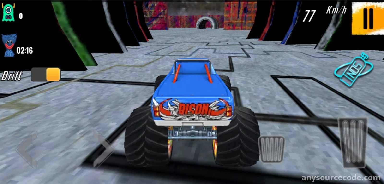 3D怪物卡车特技游戏