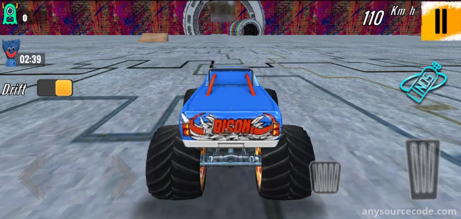 3D怪物卡车特技游戏