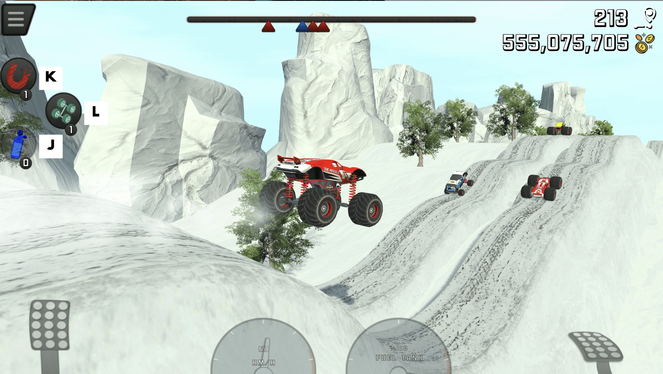 怪物卡车特技赛车