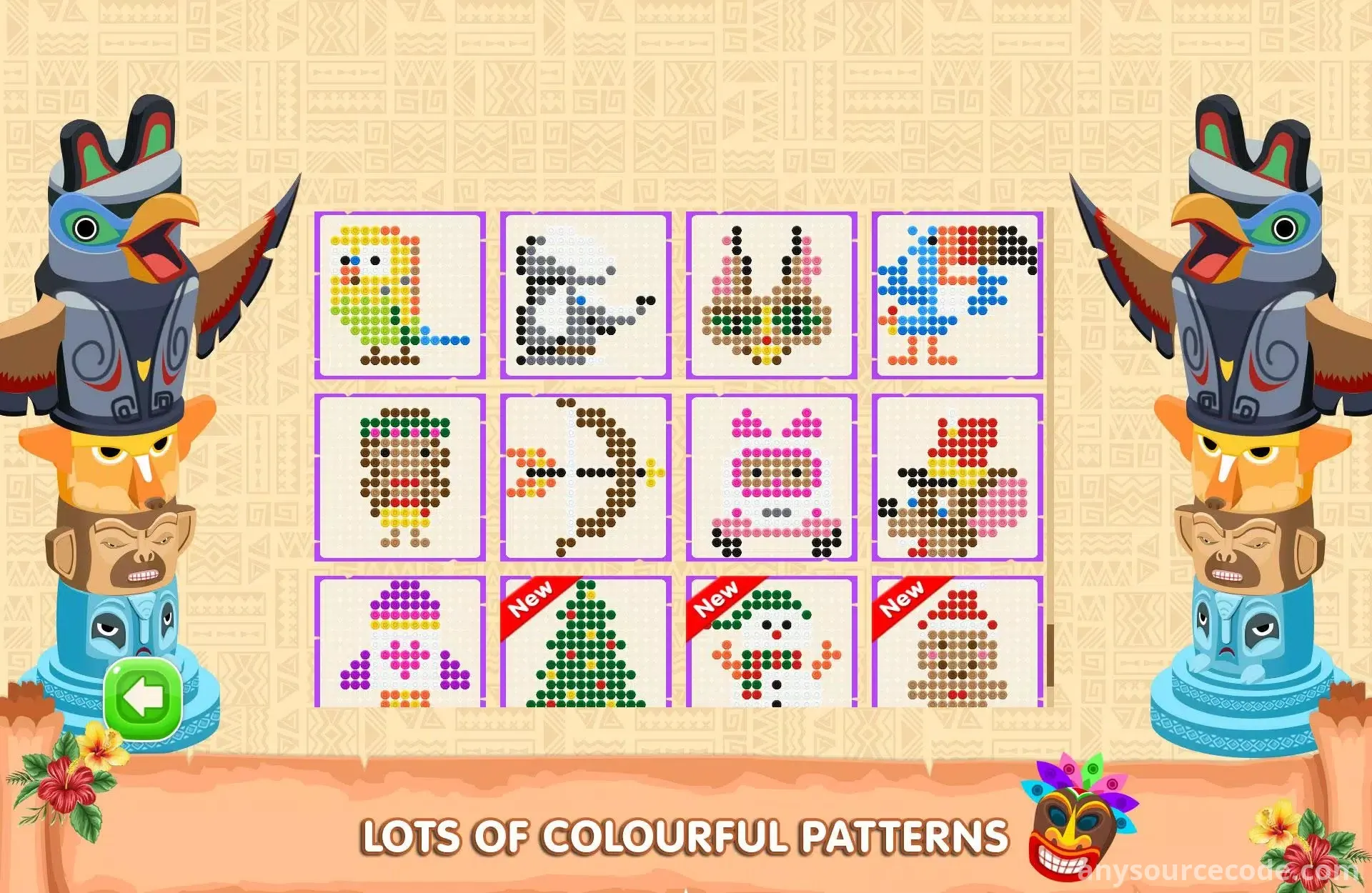 马赛克珠子拼图 - 哈马艺术