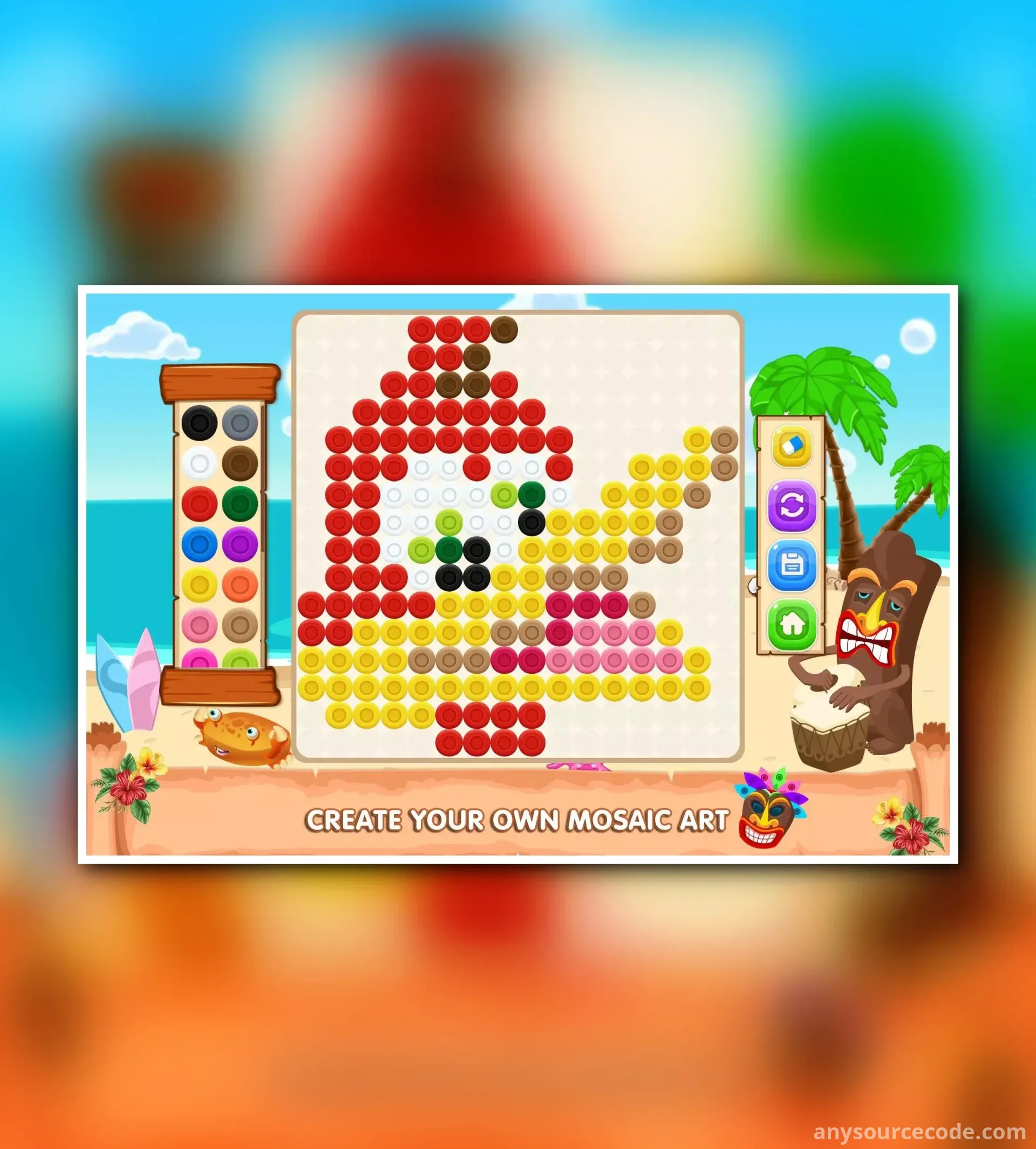 马赛克珠子拼图 - 哈马艺术