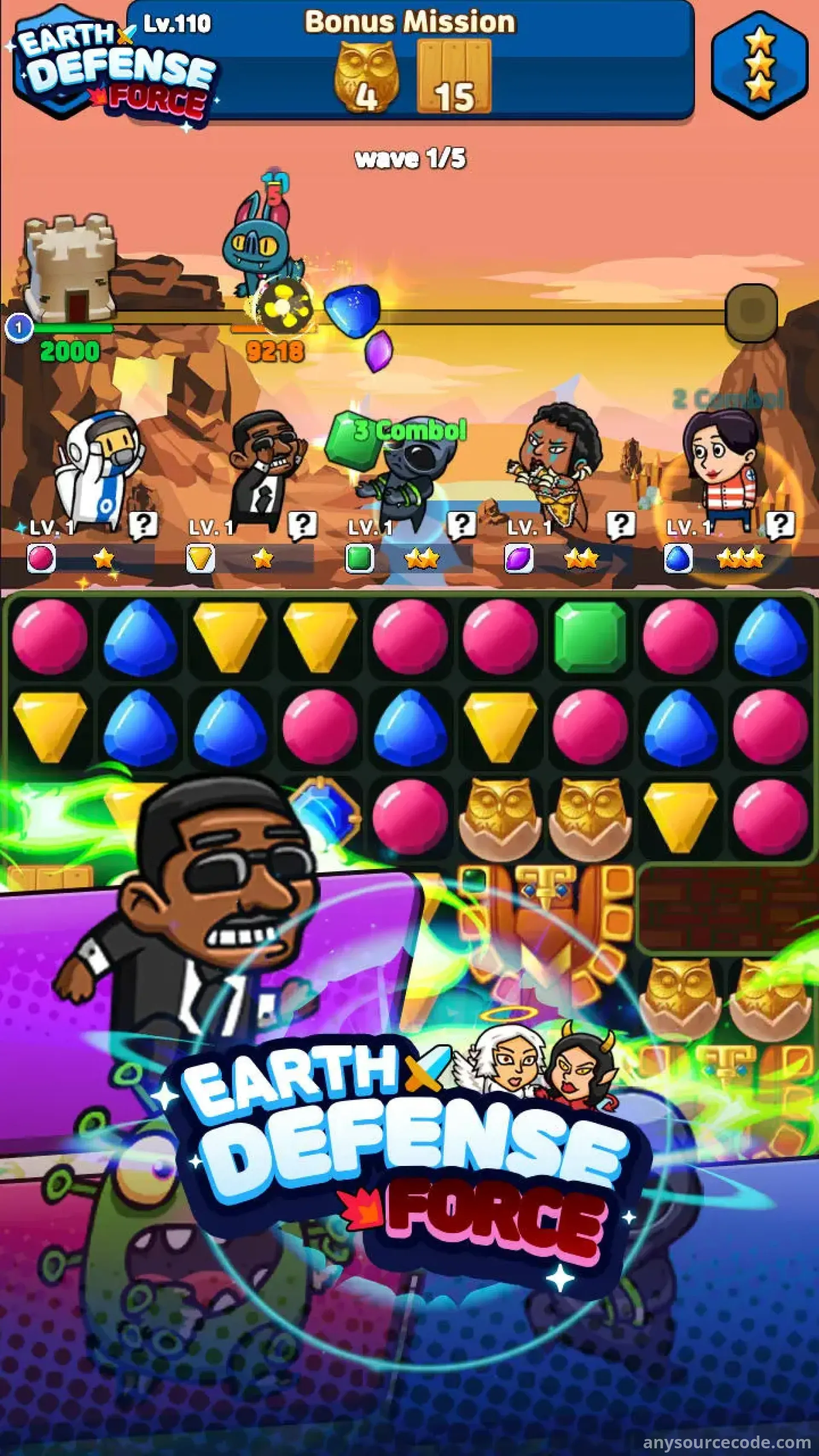 神秘守护者 | 地球防御 - 三消谜题