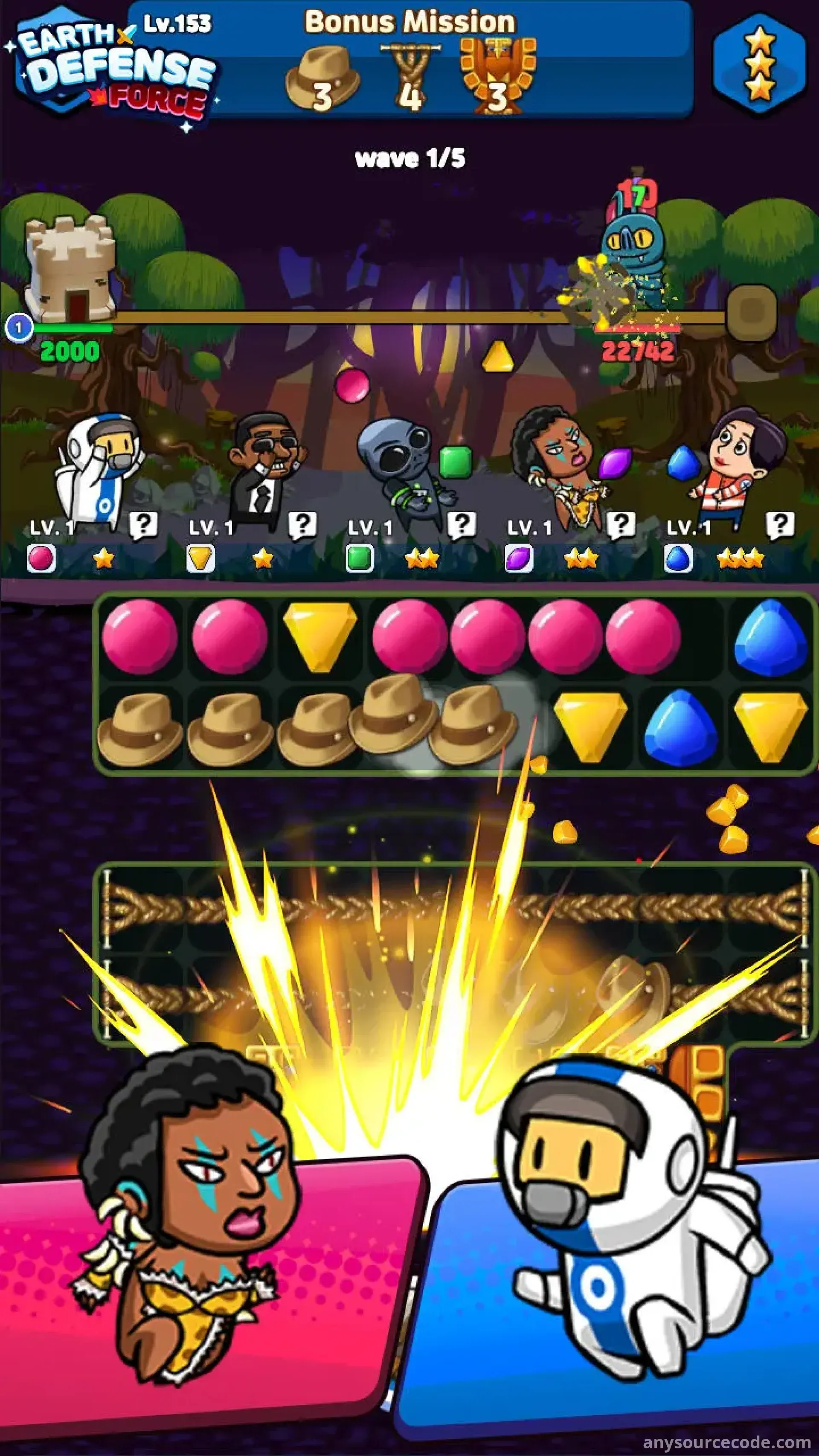 神秘守护者 | 地球防御 - 三消谜题