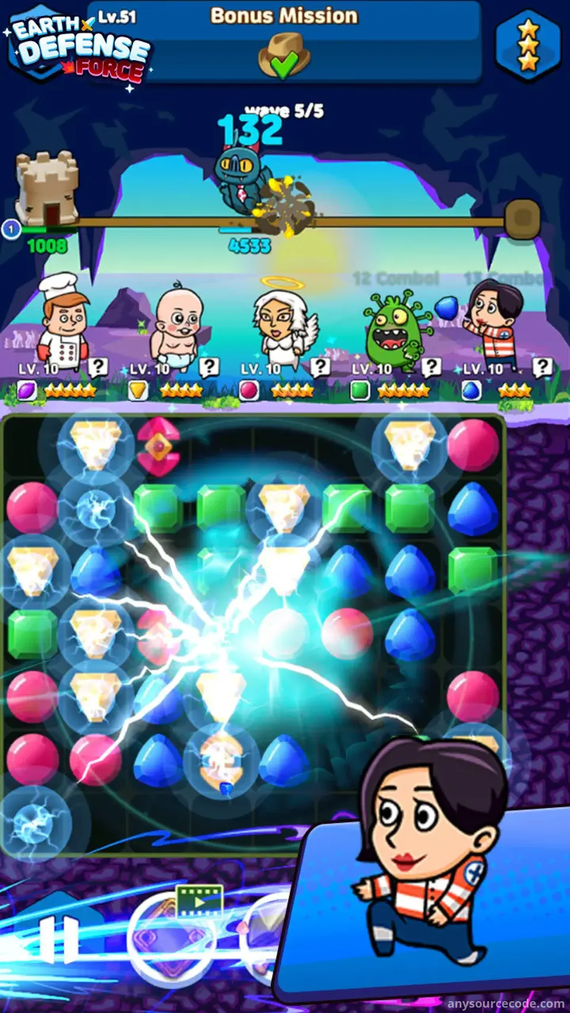 神秘守护者 | 地球防御 - 三消谜题