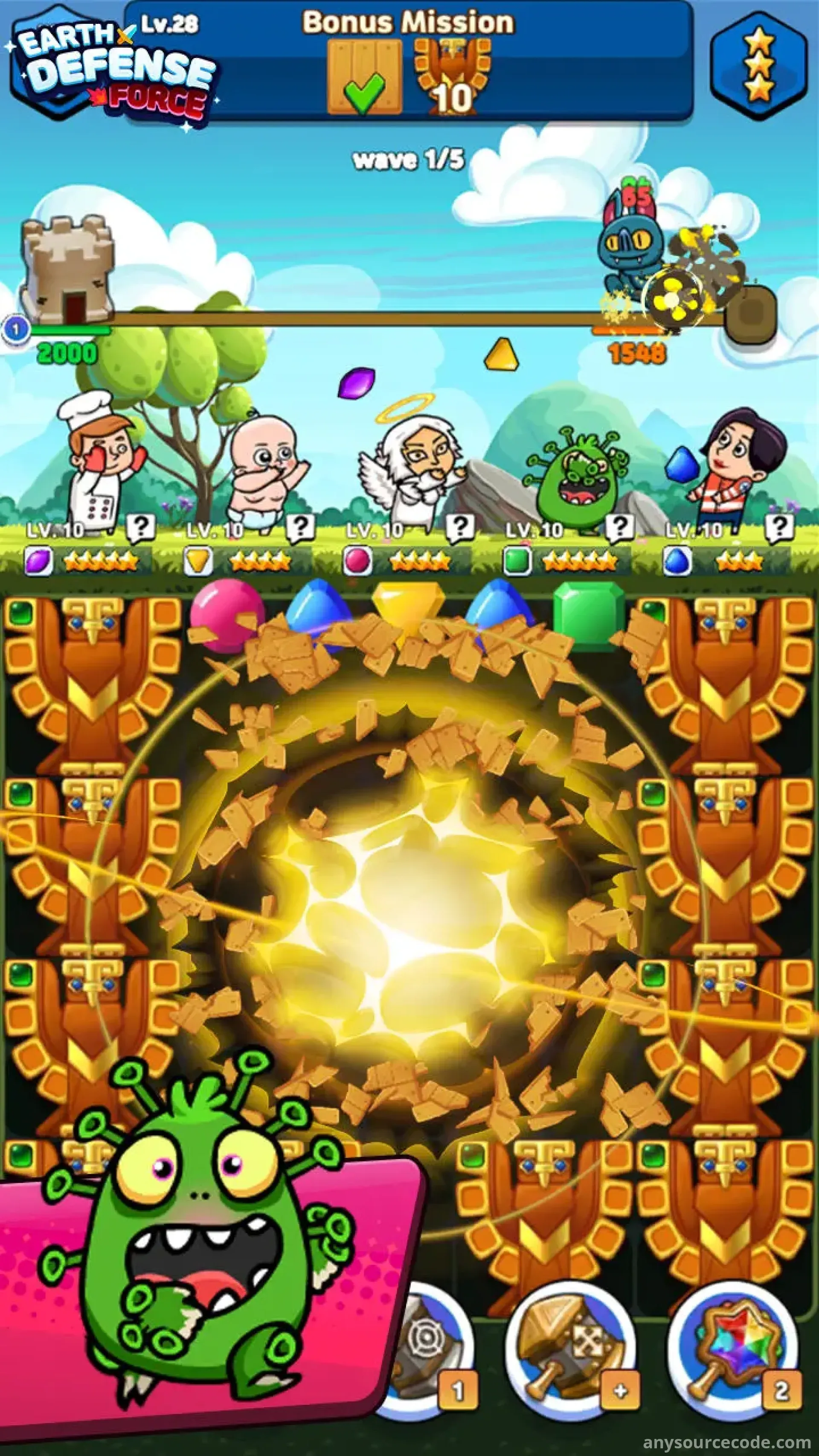 神秘守护者 | 地球防御 - 三消谜题