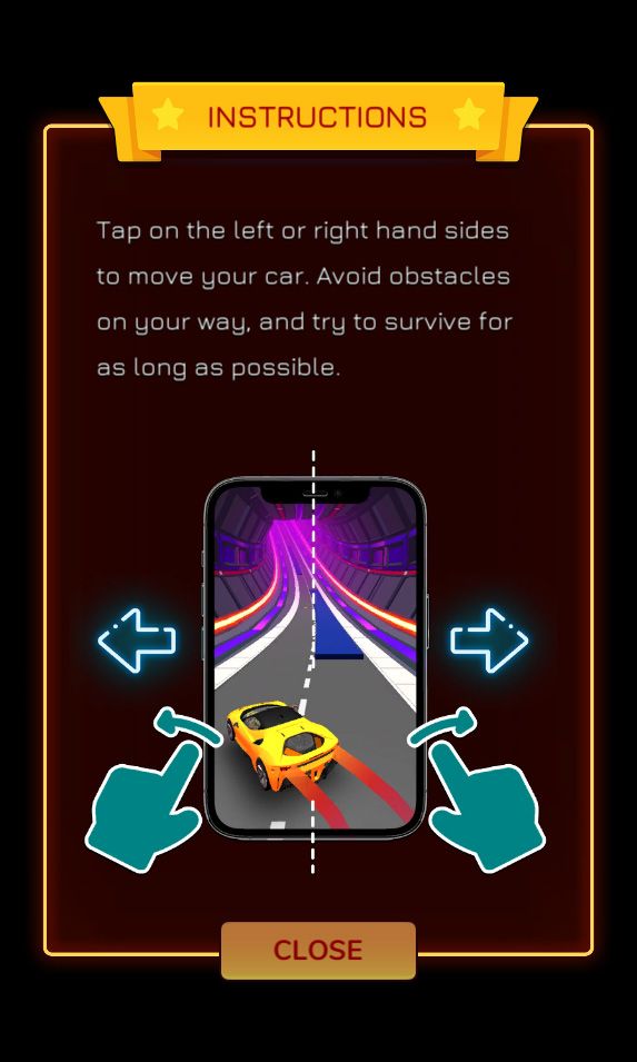 霓虹赛车专属游戏模板