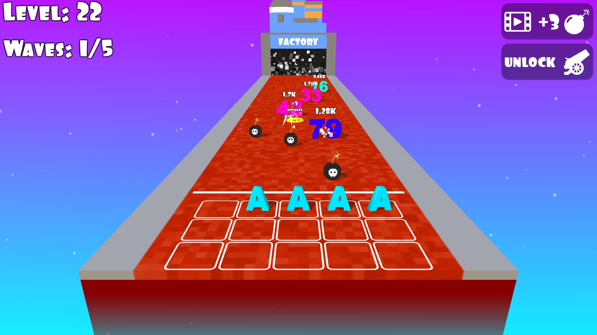 数字攻击游戏模板