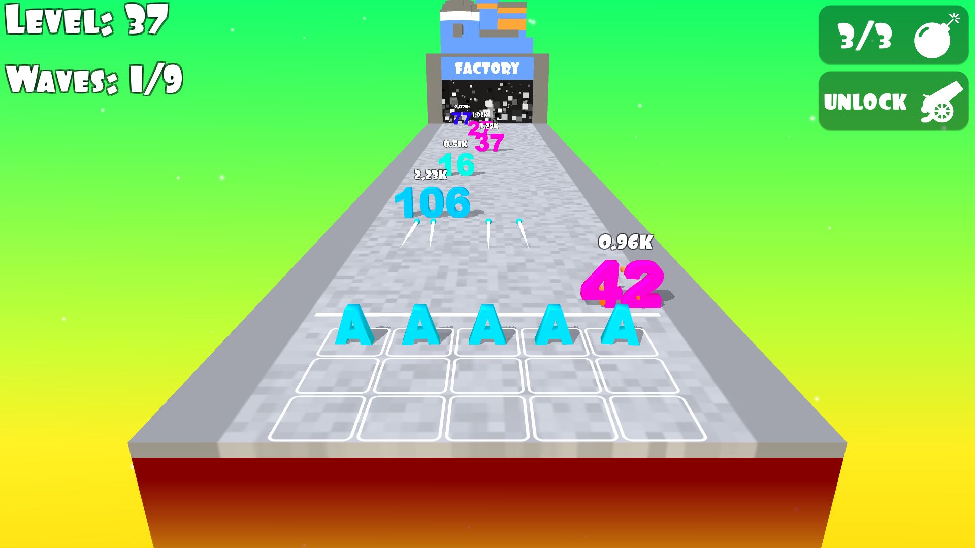 数字攻击游戏模板